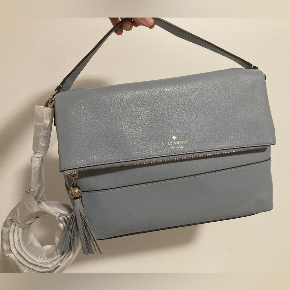 Kate Spade Southport Avenue Maria Large Bag in Frosted Blue